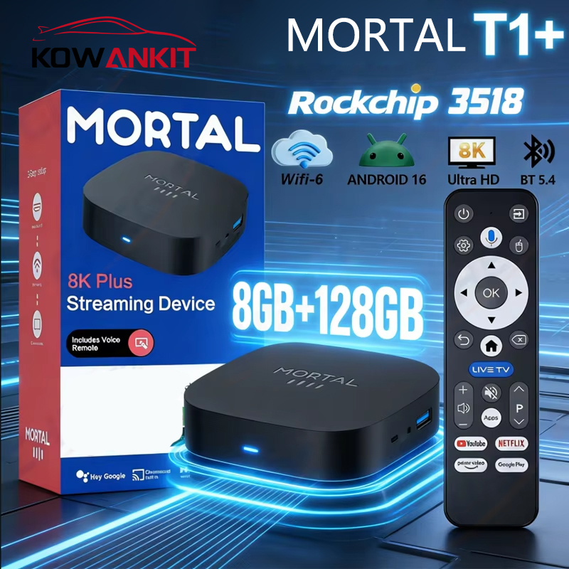 Khadas Vim4 8Gb - Boîtier TV Android 2026 T1+ Rockchip
