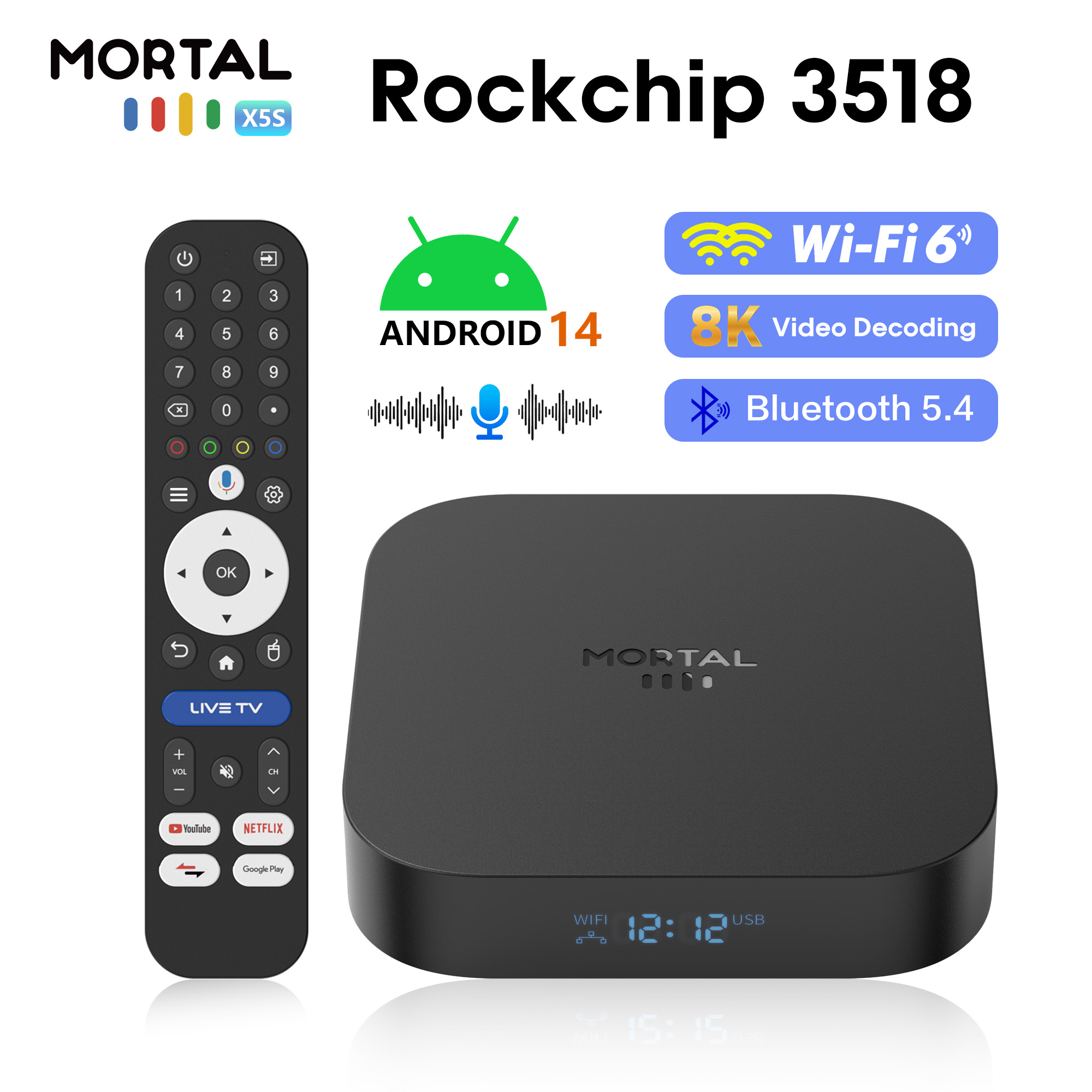 Boîtier TV intelligent Mortal  - Radxa Rock 5B 16Gb avis et prix