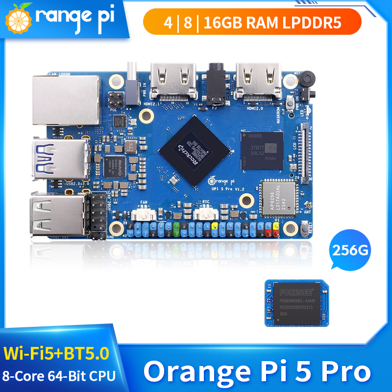 Orange Pi 5 Pro 16 8 4 Go de R - Orange Pi 5 Plus 16Gb avis et prix